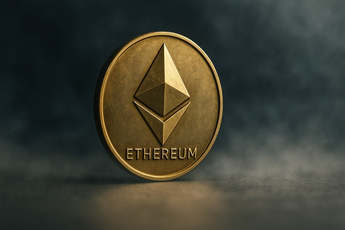 Ethereum logo representing the Ethereum blockchain and cryptocurrency market