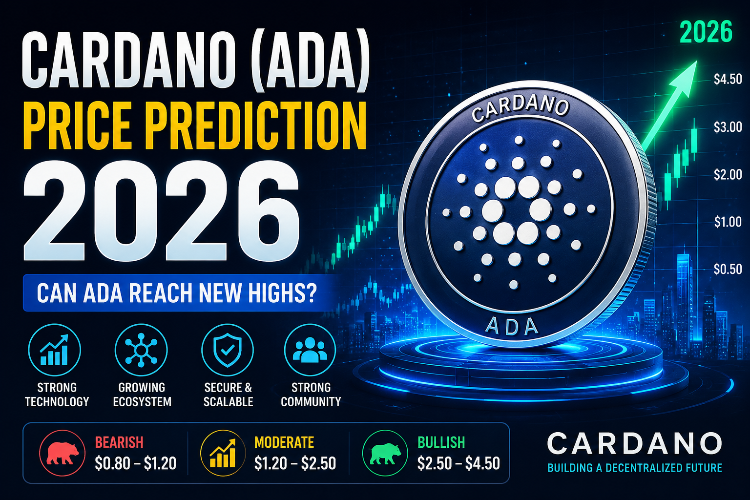 Cardano (ADA) Price Prediction 2026: Can ADA Reach New Highs?