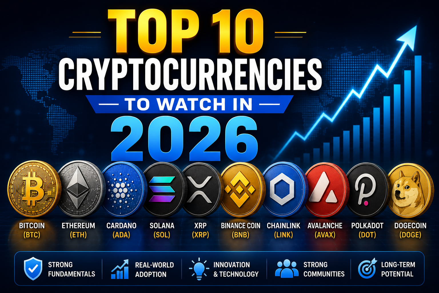 Top 10 Cryptocurrencies to Watch in 2026