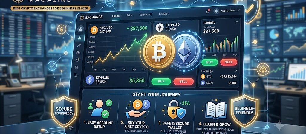 Best Crypto Exchanges for Beginners in 2026: Safe & Easy Platforms to Start Trading
