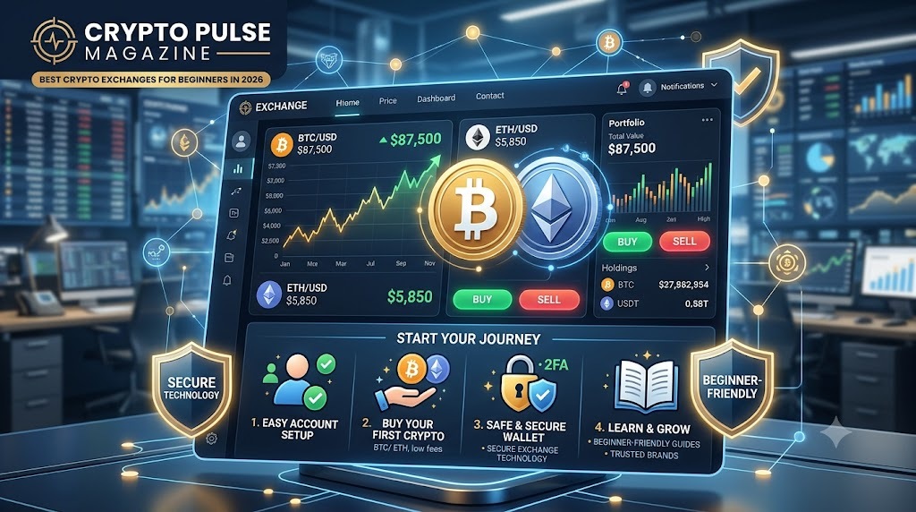 Best Crypto Exchanges for Beginners in 2026: Safe & Easy Platforms to Start Trading