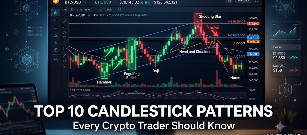 Top 10 Candlestick Patterns Every Crypto Trader Should Know