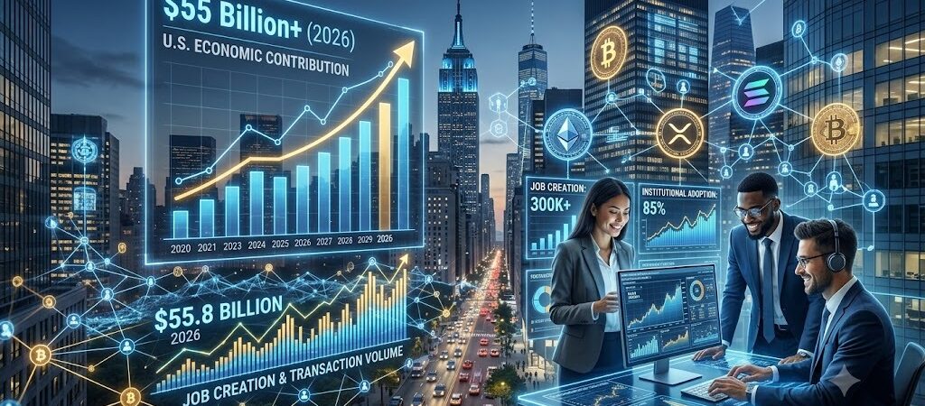 Crypto Industry Contributes Over $55 Billion to U.S. Economy in 2026 Report