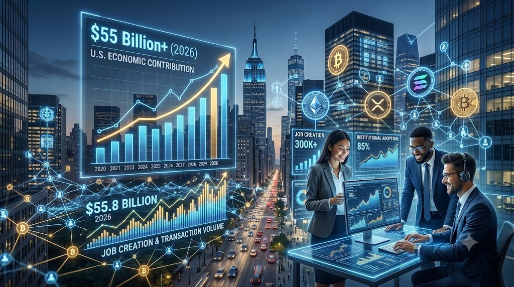 Crypto Industry Contributes Over $55 Billion to U.S. Economy in 2026 Report