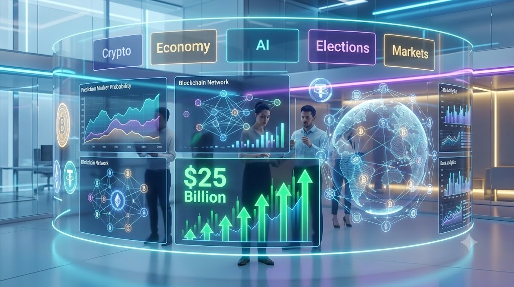 Prediction Markets Target $25 Billion Volume Growth as Non-Sports Hedging Expands