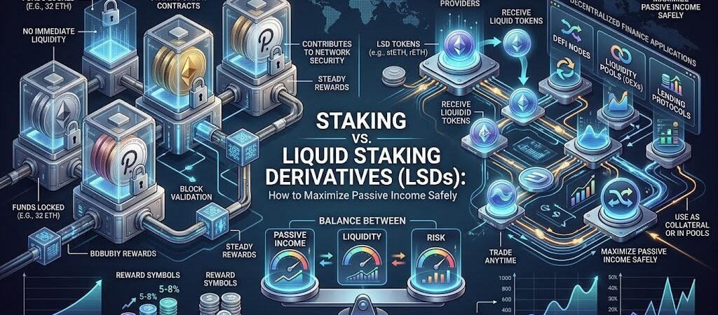 Staking vs. Liquid Staking Derivatives (LSDs): How to Maximize Passive Income Safely